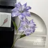 Pintura a óleo de alta qualidade lírio flor artificial flores de casamento flores falsas arranjo de flores de casamento arranjo de flores de chão arte floral arranjo de flores flor de seda feita à mão