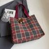 Bolsa de Lona de Gran Capacidad para Mujer 2026 Nueva Bolsa Tote para Viajes Diarios para Estudiantes Universitarias que Asisten a Clase Bolso de Hombro para Mujer