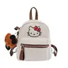 2026 Nova Mochila Fofa de Desenho Animado Doce Grande Capacidade Pequena Mochila Estilo Coreano Moda Simples Bolsa de Balde de Mão