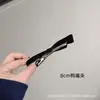 Nuevo Clip para Cola de Caballo de Tela Vintage Negro para Adultos, Pinza de Resorte, Clip Superior, Clip Lateral, Adorno para el Cabello