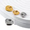 2 Piezas de Colgantes de Corazón de Acero Inoxidable 304, Estilo Moderno y Sencillo, Materiales para Accesorios de Collar DIY que Conservan el Color