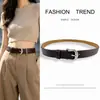 Cinturón de Mujer Simple Neutro de Alta Calidad Estilo Pequeño Nicho para Viajar al Trabajo Casual Versátil para Combinar con Jeans