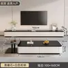 Mueble de TV de pie para sala de estar, nuevo modelo 2025, lujo ligero, gama alta, diseño moderno y minimalista, adecuado para apartamentos pequeños, mueble de TV y mesa de centro
