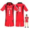 Camiseta de manga corta de voleibol de Anime para jóvenes de Yin Kum High School, Black Tail Tielang, Solitary Claw Grinding, cosplay
