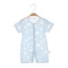 Mono de recién nacido de verano fino sin costuras de manga corta chaqueta de verano para aire acondicionado pijama de bebé corto para gatear ropa de casa
