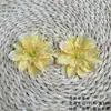 Simulación Flores de Begonia Impresas en 3D DIY Tela de Seda Flores Artificiales Adorno para el Cabello Pasador Paquete de Materiales de Flores Adornos Pequeños para Fotografía del Hogar