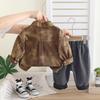 Conjunto de Duas Peças Tie-Dye com Bolso Estiloso para Meninos - Camisa e Calça - Nova Moda Primavera e Outono 2025 Atacado