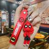 Llavero creativo de Spider-Man de la serie Marvel, bonito muñeco de anime, bolso, llave de coche, colgante, regalo