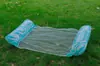 Water Mesh Recliner dobrável inflável encosto listrado Float Row Water Amusement Float Row Mount Source Factory