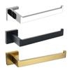 Porta-toallas Negro de Acero Inoxidable 304, Soporte para Papel de Cocina, Accesorios de Ferretería para Baño, Barra para Toallas, Gancho para Baño, Diseño Sencillo