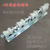 Soporte para poste de calle de línea aérea de bajo voltaje, soporte angular de poste para cable eléctrico galvanizado de 2 posiciones con soporte de aislador cerámico/cuenta aislante cerámica