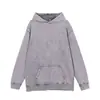 Sudadera con capucha exclusiva transfronteriza para hombre, sudadera lavada con efecto desgastado de 400G, marca moderna estilo americano, sudadera con capucha casual y cómoda