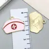 Acessórios para Joias DIY de Ferramentas Médicas de Liga Aleatória: Estetoscópio, Seringa, Chaveiro em Formato de Coração, Pingente de Colar