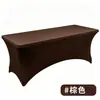Mantel rectangular elástico transfronterizo 4FT6FT cubierta de mesa elástica de comercio exterior mantel elástico para conferencia boda banquete personalizado