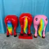 Escultura Interactiva de Fibra de Vidrio, Exhibición Decorativa, Instalación de Mascota del Año del Caballo, Accesorios para Acariciar Caballos, Adornos Creativos para Registro