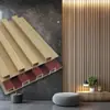 Painéis Treliçados Feitos de WPC/PVC São Exclusivamente para Exportação, Disponíveis em Múltiplas Cores, Painéis Treliçados de Madeira-Plástico e Pedra-Plástico Adequados para Vários Cenários, Impermeáveis e à Prova de Umidade