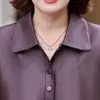 Chaqueta corta de alta gama, elegante, para mujeres de mediana edad y mayores, con un nuevo diseño y un cuello simple y elegante