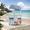 Carrito de puesto plegable nieve raspada sushi salchicha a la parrilla helado carrito de snacks móvil puesto móvil carrito de puesto de mercado nocturno