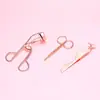 Conjunto de Três Peças Curvador de Cílios Cor Rose Gold, Curvador de Cílios de Aço Carbono, Curvador de Cílios Girassol, Curvador de Cílios Portátil