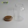 1,4L com tampa de bambu e tampa de madeira pote de casca de tangerina pote de armazenamento de casca de tangerina em conserva pote de chá pote de ervas medicinais chinesas