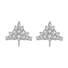 Accesorios para Joyería DIY Plata de Ley s925 Clásico Reina de Hielo Arete de Perla Base Vacía Zirconia Cúbica Completa Se Puede Combinar con Perlas de 6-14MM