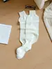 Meias de Lã Quente Novas Youjiaxiu de Elefante Estilo Japonês Cor Sólida Meias de Cano Médio Folgadas Estilo Preguiçoso Meias Bolha para Mulheres