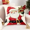 Fronha de Natal com estampa de Papai Noel e renas, para decoração de sala de estar, disponível para dropshipping na Amazon e eBay