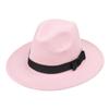 Fotografía Callejera Europea y Americana Imitación Lana Estilo Retro Británico Sombrero de Jazz para Hombres y Mujeres Sombrero de Ala Ancha Sombrero de Fieltro Parasol Versátil