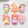 Muñeca de niña de dibujos animados linda, accesorios de resina, accesorios para el cabello DIY con pegamento de crema, diademas, taza de agua, hebillas de zapatos, materiales para colgantes al por mayor