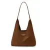 Bolsa de tela nueva de otoño, bolsa de hombro retro simple de gran capacidad, bolso de mano versátil con estampado de leopardo de moda, bolsa de mano de comercio exterior para mujeres