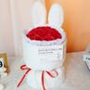 520 Regalo Ramo de Flores de Jabón Eterno para el Cumpleaños de la Novia, Lindo Conejo Rosa Flor Eterna Flor Seca Regalo Souvenir