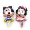 Nuevo globo de aluminio mini de 16 pulgadas con forma de Mickey Mouse de dibujos animados Mickey Minnie globo para fiesta de cumpleaños al por mayor