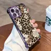 Comercio Exterior Más Vendido Estampado de Leopardo Lazo Floral Funda para Teléfono Apple 17Pro Galvanizado Airbag Funda Protectora para Iphone16