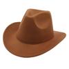 AliExpress chapéu infantil simples chapéu de cowboy liso chapéu de Jazz para apresentação chapéu infantil de feltro grupo de dança chapéu de lã comércio exterior