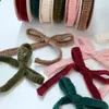 Natal Transfronteiriço Feltro Tricô Lã com Gravata Borboleta Decoração de Presente Fita de Presente de Feriado DIY