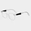 Armazón de Gafas Vintage Tr90 para Hombres y Mujeres, Gafas Sin Graduación Anti Luz Azul, Armazón de Gafas de Graduación con Patillas de Pin de Acetato Cp