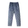 Pijama acolchado hombre invierno forro polar coral tres capas extra grueso con forro polar traje cálido invierno ropa de casa invierno RR