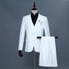 Colete de Vestido de Noivo Masculino Terno de Desempenho de Três Peças Terno Terno de Anfitrião MC Terno Foto Colorido