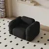 Sofá Doble Pequeño Negro Apartamento Bloque de Tofu Malvavisco Dormitorio Área de Descanso Recepción Salón de Belleza Tienda de Ropa para Mujer