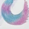 1/2/3/4/5/6/8mm Cristal Gota d'Água Vidro Lapidado Contas Soltas Fios de Contas de Vidro Acessórios para Roupas Acessórios para Joias