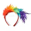 Fábrica de Origen de Nuevos Accesorios Halloween Flor de Plumas Accesorios para el Cabello Flor para la Cabeza Venta al por Mayor Diadema de Halloween Hebilla para la Cabeza de Mujer