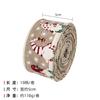 Hongbin Craft Papai Noel Fita Fio Borda Copy Belt 6,3 centímetros Fita de Natal Imitação Fita Hemp Edge Copy Ribbon