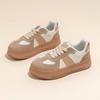 Outono 2024 Novo ins Estilo Coreano Sapatos Brancos Moda Estudantil Sapatos Femininos de Sola Grossa All-match Tênis Casual DX997