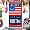 Capa de Porta de Tecido Elástico Decoração Dia da Independência Capa para Cabeça de Porta Decoração do 250º Aniversário dos EUA Capa de Porta Fábrica Atacado Personalização