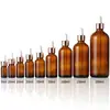 Frascos conta-gotas recarregáveis de 30ml em estoque, Frascos de vidro de alta qualidade de 50ml para óleos essenciais, Frascos de amostra para sérum