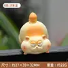 Bonita Pantalla Decorativa de Ganso Blanco Grande Figura Acostada Regalo Sanador para Escritorio de Oficina Cumpleaños de Mejor Amigo