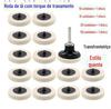 Roda de lã de 2 polegadas 50/roda de lã de polipropileno/disco de lixa tipo botão/disco de lixa de torque com porca de parafuso rotativa