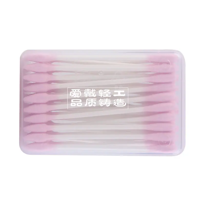 50支粉色棉签一圆一尖白底-ad