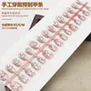 Uñas Postizas Hechas a Mano de Mariposa con Pedrería, Arte de Uñas Degradado, Piezas de Uñas Pre-Hechas, Uñas Postizas, Piezas de Uñas Postizas Populares de Xiaohongshu