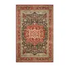 Tapete persa estilo vintage para sala de estar, quarto, varanda, cabeceira da cama, hall de entrada; tapete de chão à prova de poeira, resistente à sujeira, resistente ao desgaste, antiderrapante